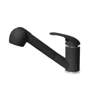 Смеситель для кухни АкваГранитЭкс C-4040 черный (308)