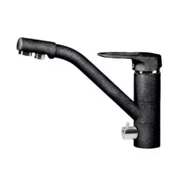Смеситель для кухни АкваГранитЭкс C-6040 черный (308)
