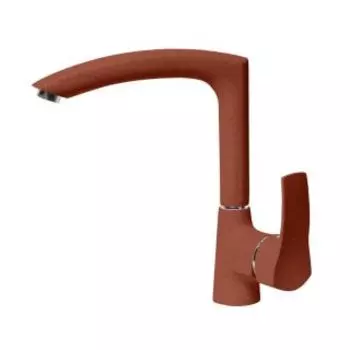 Смеситель для кухни АкваГранитЭкс C-7040 красный марс (334)