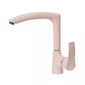 Смеситель для кухни АкваГранитЭкс C-7040 розовый (315)