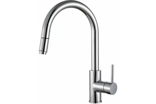 Смеситель для кухни Alveus Delos-P Sat сатинированная сталь (1129023)
