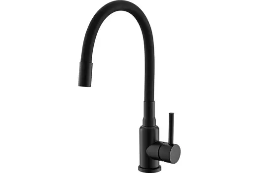 Смеситель для кухни Alveus Flexa Black Matt черный матовый (1147056)