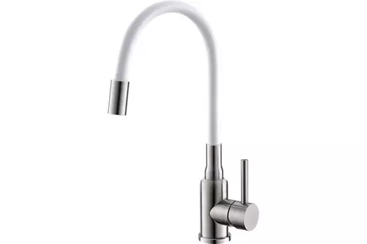 Смеситель для кухни Alveus Flexa White Sat белый (1147019)