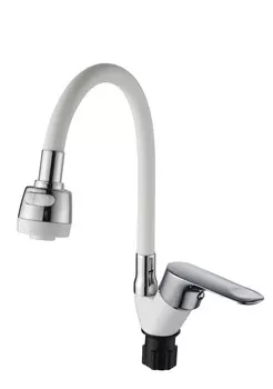 Смеситель для кухни Ammore A5008-3T белый/хром