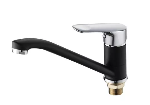 Смеситель для кухни Ammore A5408-A черный/хром