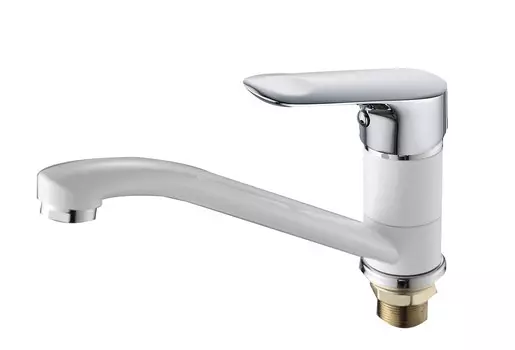 Смеситель для кухни Ammore A5408-C белый/хром