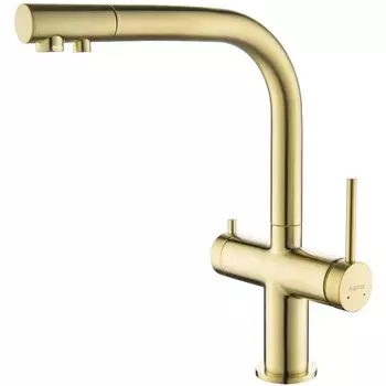 Смеситель для кухни Aquatek ЕВРОПА шлиф. золото AQ1385BG