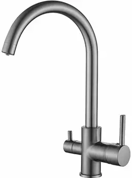 Смеситель для кухни BELZ B76801-3 вороненая сталь