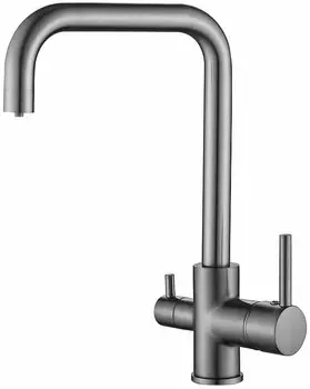 Смеситель для кухни BELZ B76802-3 вороненая сталь