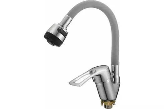Смеситель для кухни D-Lin D150422-2T хром/серый