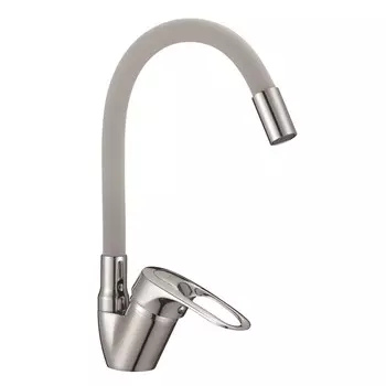 Смеситель для кухни D-Lin D150628-2C хром/серый