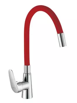 Смеситель для кухни D-Lin D155302-4 хром/красный