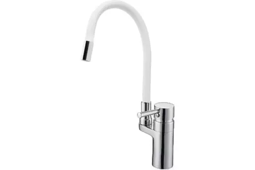 Смеситель для кухни D-Lin D157315-3 хром/белый