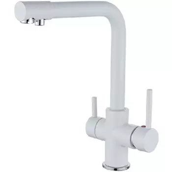 Смеситель для кухни D-Lin D159315-1C белый