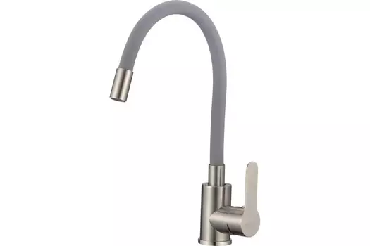 Смеситель для кухни D-Lin H155316-2 сатин/серый