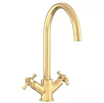 Смеситель для кухни E.C.A. QUADRILLE 102808488EX золото