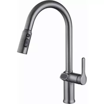 Смеситель для кухни Esko Gun Metal K15GMLED