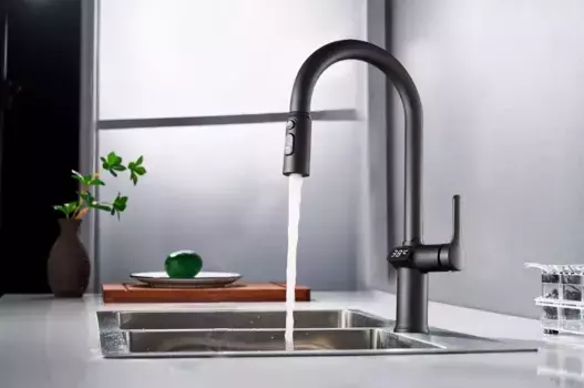 Смеситель для кухни Esko K15B LED Black