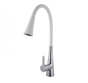 Смеситель для кухни Fashun A4153-B13 хром/белый