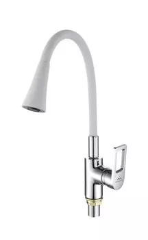 Смеситель для кухни Fashun A4253-B13 хром/белый