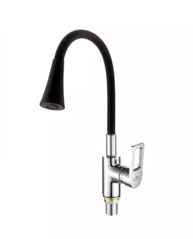 Смеситель для кухни Fashun A4253-B14 хром/чёрный