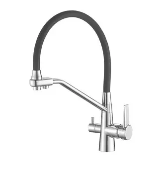 Смеситель для кухни Fashun A4382-12 серый