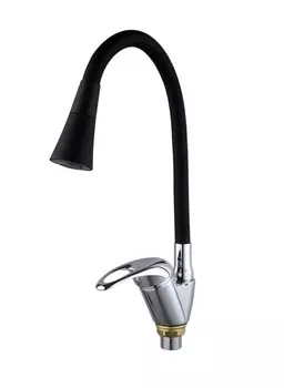 Смеситель для кухни Fashun A4403-A7350 хром/черный