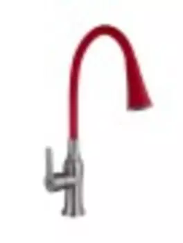 Смеситель для кухни Fashun A54801+N7358 красный