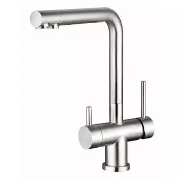 Смеситель для кухни Florentina Арес SS нержавеющая сталь