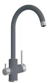 Смеситель для кухни Florentina Клио FL Серый шелк