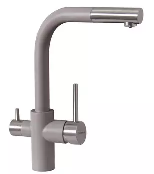 Смеситель для кухни Florentina КРИСТАЛЛ FL Грей