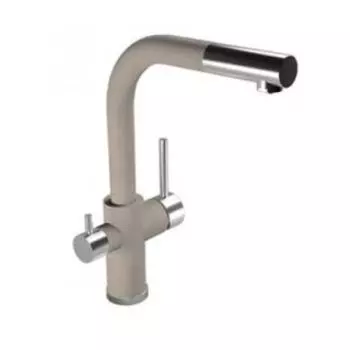 Смеситель для кухни Florentina Кристалл FL Песочный