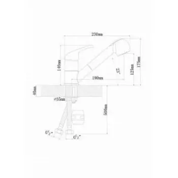 Смеситель для кухни Flortek Сигма FK Капучино