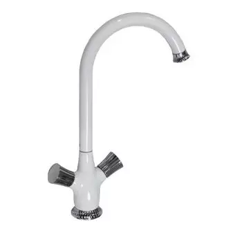 Смеситель для кухни GFMArk 5850 белая эмаль