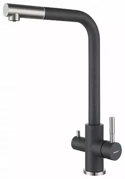 Смеситель для кухни GranFest Z-5421 темно-серый