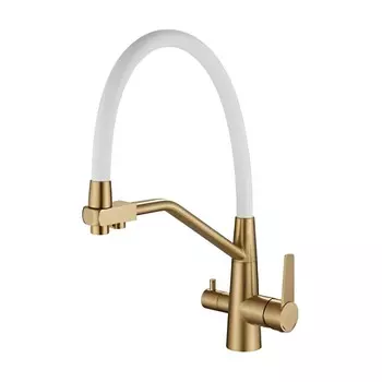 Смеситель для кухни Haiba HB76822-5 матовое золото