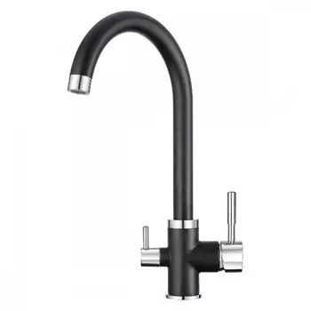 Смеситель для кухни Krona BRUNNEN H270 1 BLACK
