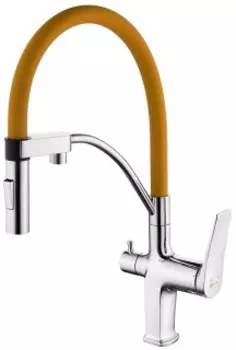 Смеситель для кухни Lemark Comfort LM3074C-Orange