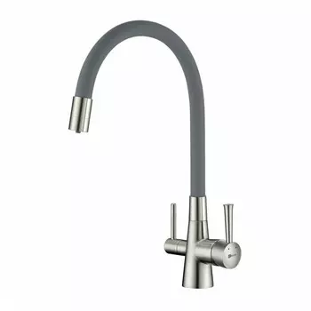 Смеситель для кухни Lemark Comfort LM3075BN-Silver