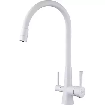 Смеситель для кухни Lemark Comfort LM3075BN-White