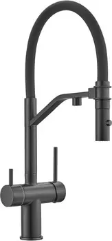 Смеситель для кухни Milacio MCU.557.TB Total black