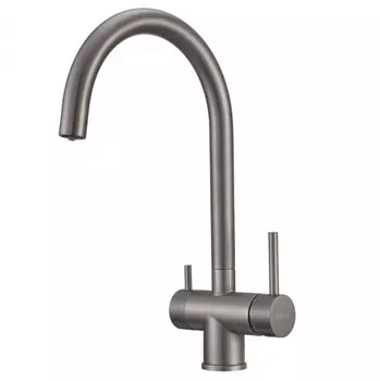 Смеситель для кухни Milacio Ultra MCU.554.GM вороненая сталь