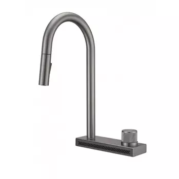 Смеситель для кухни Milacio Ultra MCU.556.GM сталь воронёная