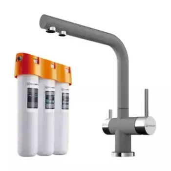 Смеситель для кухни Omoikiri Nagano-PL + Pure drop Lite (Комплект)