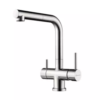 Смеситель для кухни Omoikiri Takamatsu-S-BN латунь/нержавеющая сталь (4994346)