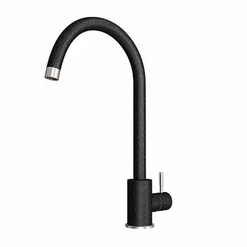 Смеситель для кухни Polygran АЛЬТАИР черный (N16)