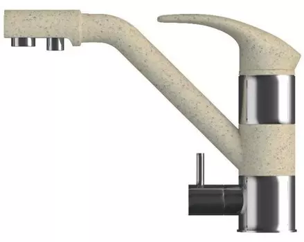 Смеситель для кухни Polygran ДУО опал (N328)