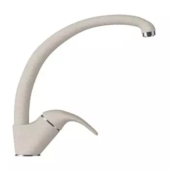 Смеситель для кухни Polygran Высокий кремовый (N327)