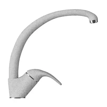 Смеситель для кухни Polygran Высокий светло-серый (N314)