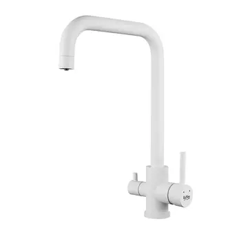 Смеситель для кухни Raffine F118C белый